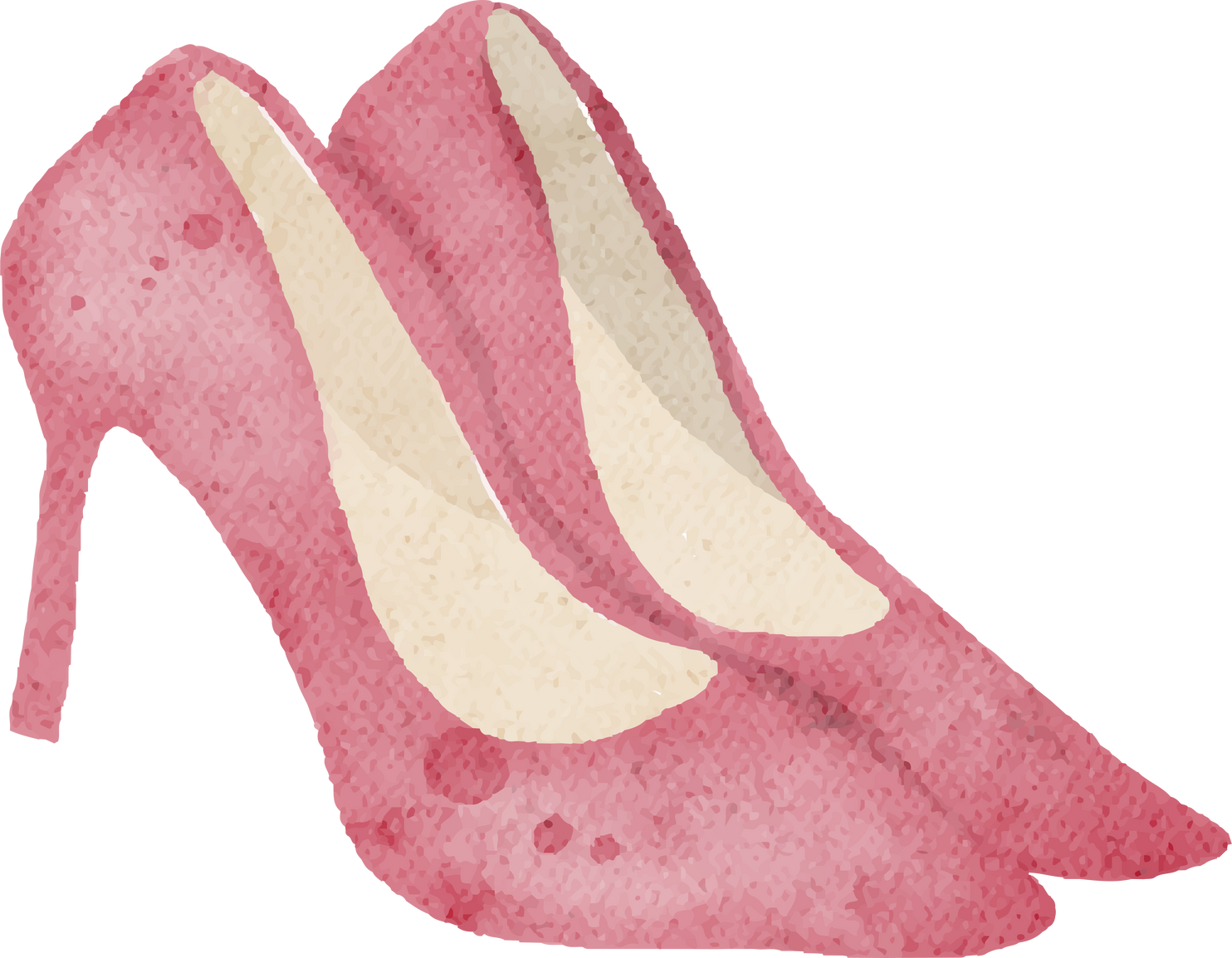high heels shoes watercolor fashion accessories woman